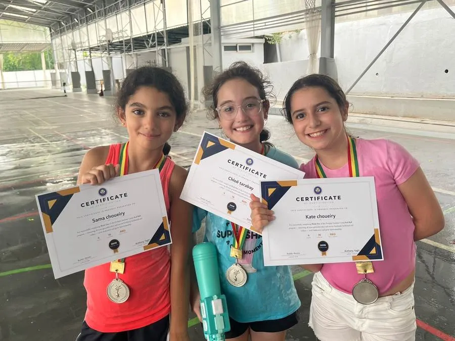 Students with participation certificates